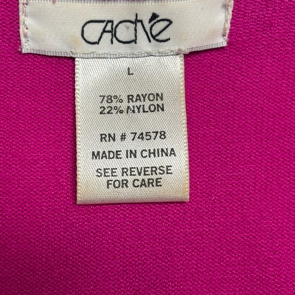 Cache Fuchsia Ruffled Cardigan - Picture 2 of 10